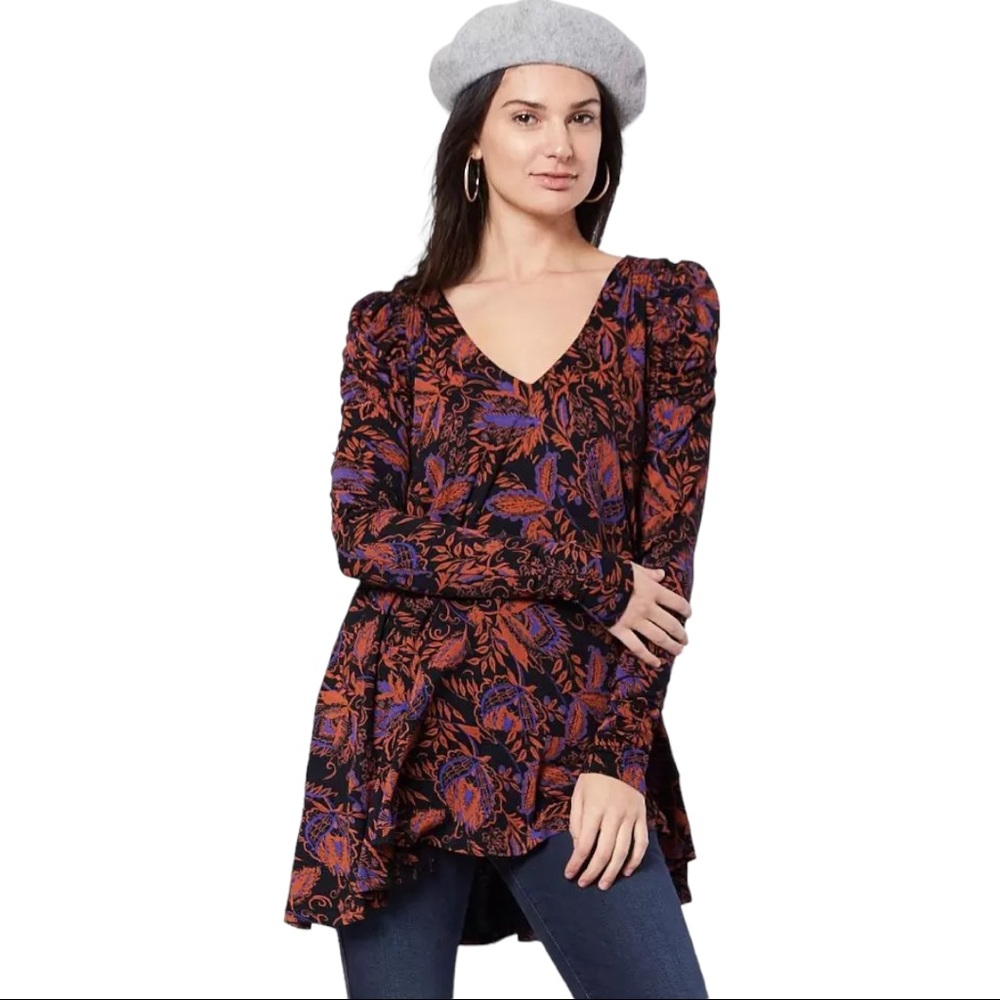 Free People Hello Lover Tunic in Black